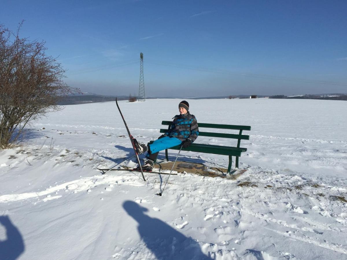 Ferienwohnungen Am Feldrain - Gornau Im Erzgebirge Zschopau Exteriör bild